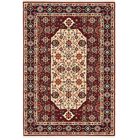 Oriental Weavers 2 ft. 6 in. x 12 ft. Lilihan Machine Woven Runner RugRed L1802W078370ST